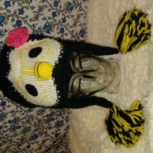 Claire's penguin 🐧 hat.